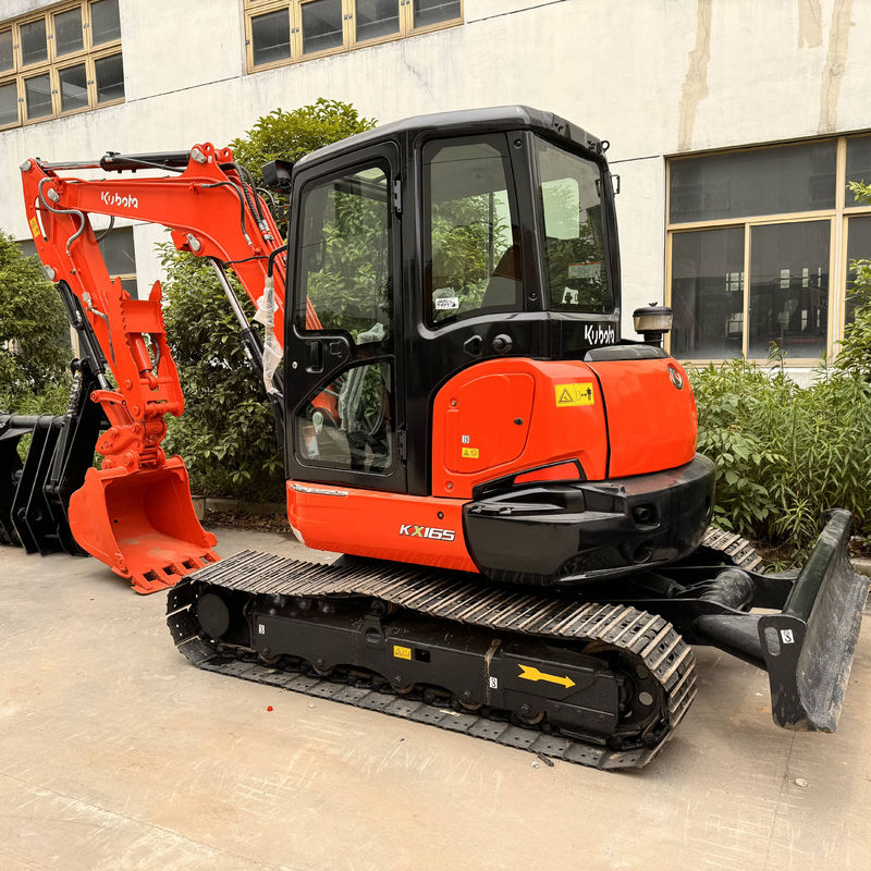 Использованные экскаваторы kubota165 подержанный ползучий экскаватор для Janpan оригинальные строительные машины использованный мини экскаватор 6,5 тонны