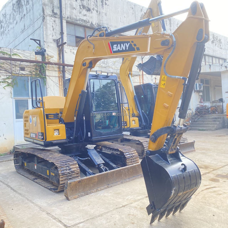 Китай Оригинальный использованный экскаватор Sany 75c SY75C-10 SY75C-8 SY75C-9 Мини экскаватор 8 тонн