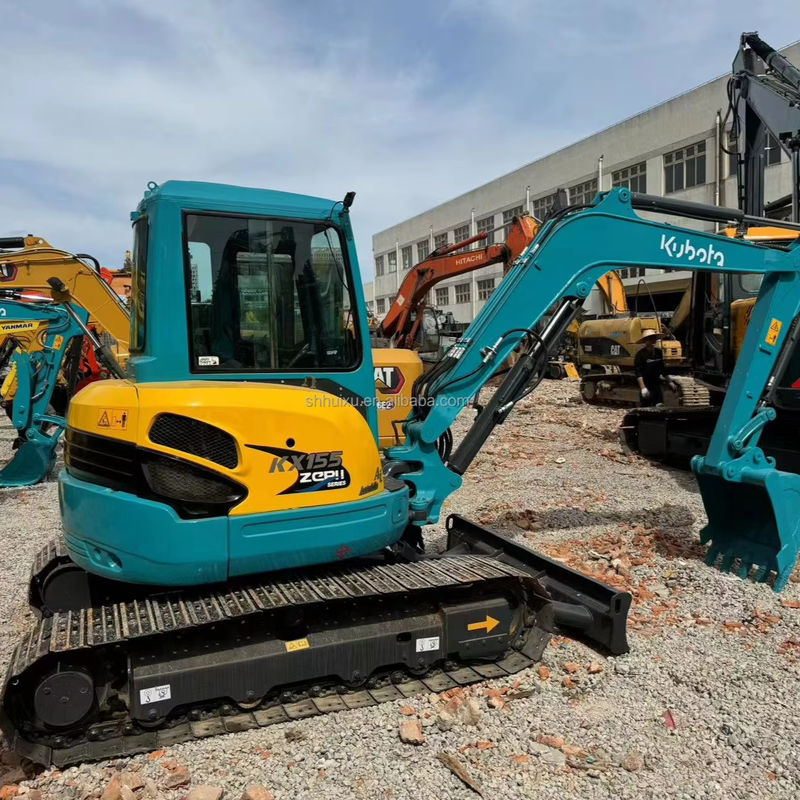 5.5 тонны мини использованный экскаватор Kubota Kx155 оригинальный японский кралер-экскаватор