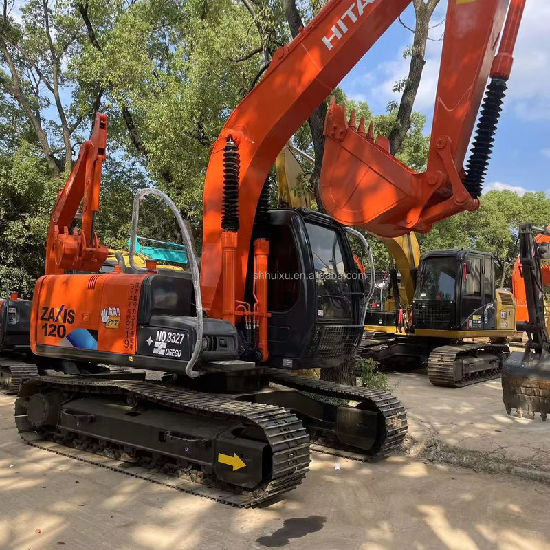 12000 кг Zx120 Использованный экскаватор Hitachi Вторая рука с оригинальной краской 0.51м3