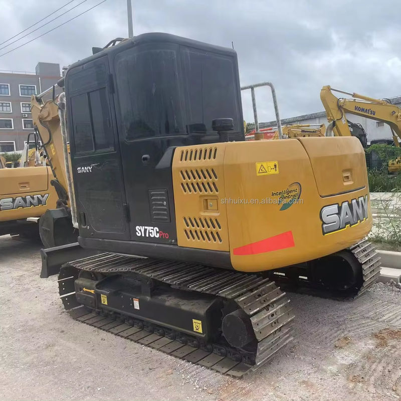 7.5 тонн Использованный экскаватор Sany Вторая рука Sany Crawler Excavator Sany75