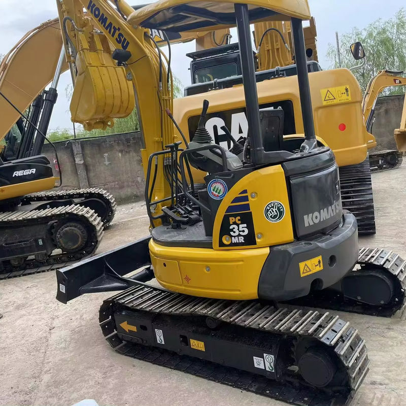 Использованный Komatsu PC35MR мини экскаватор строительная машина мини ползучий экскаватор использованный komatsupc35 горячая продажа
