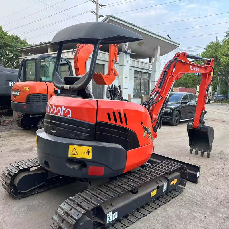 0.15м3 Ведра Красный цвет Мини Использованный экскаватор Kubota U35 Подержанный мини экскаватор