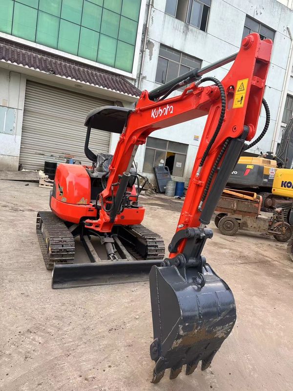 0.15м3 Ведра Красный цвет Мини Использованный экскаватор Kubota U35 Подержанный мини экскаватор