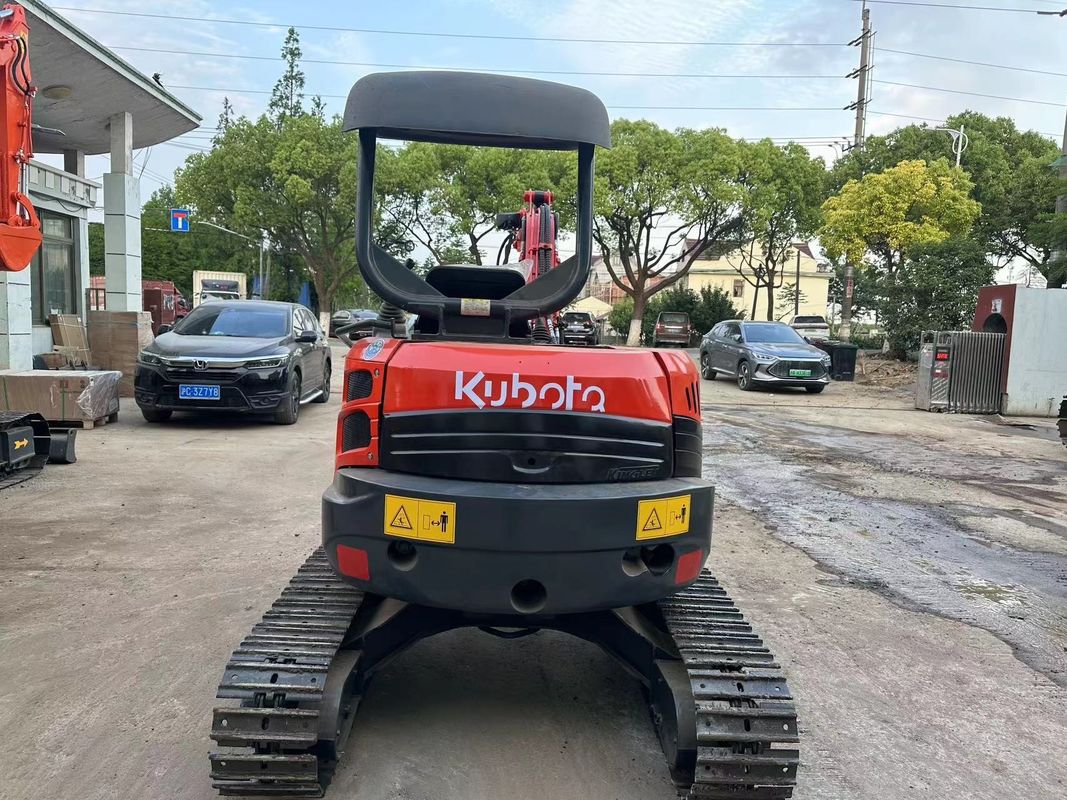 0.15м3 Ведра Красный цвет Мини Использованный экскаватор Kubota U35 Подержанный мини экскаватор