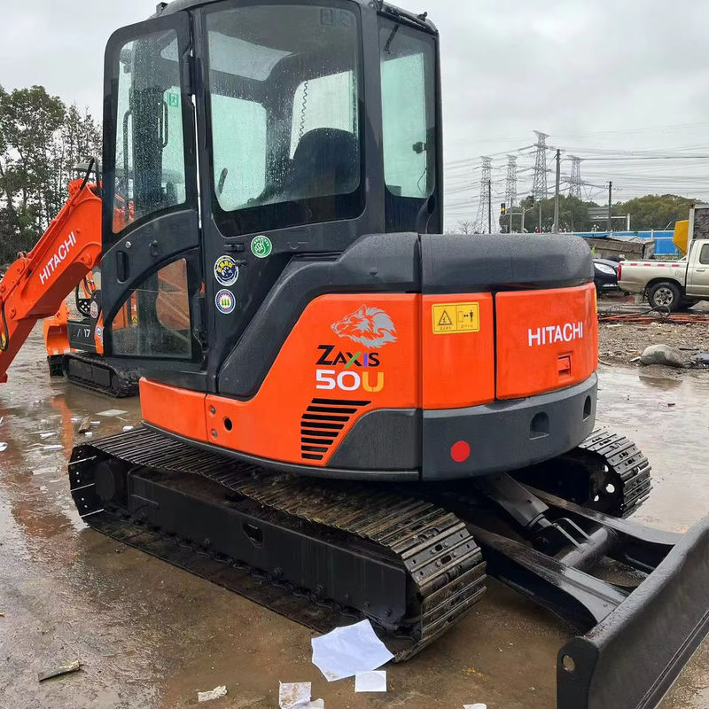 5500кг Подержанный мини экскаватор Hitachi Zx50u Подержанный экскаватор Оригинальный цвет