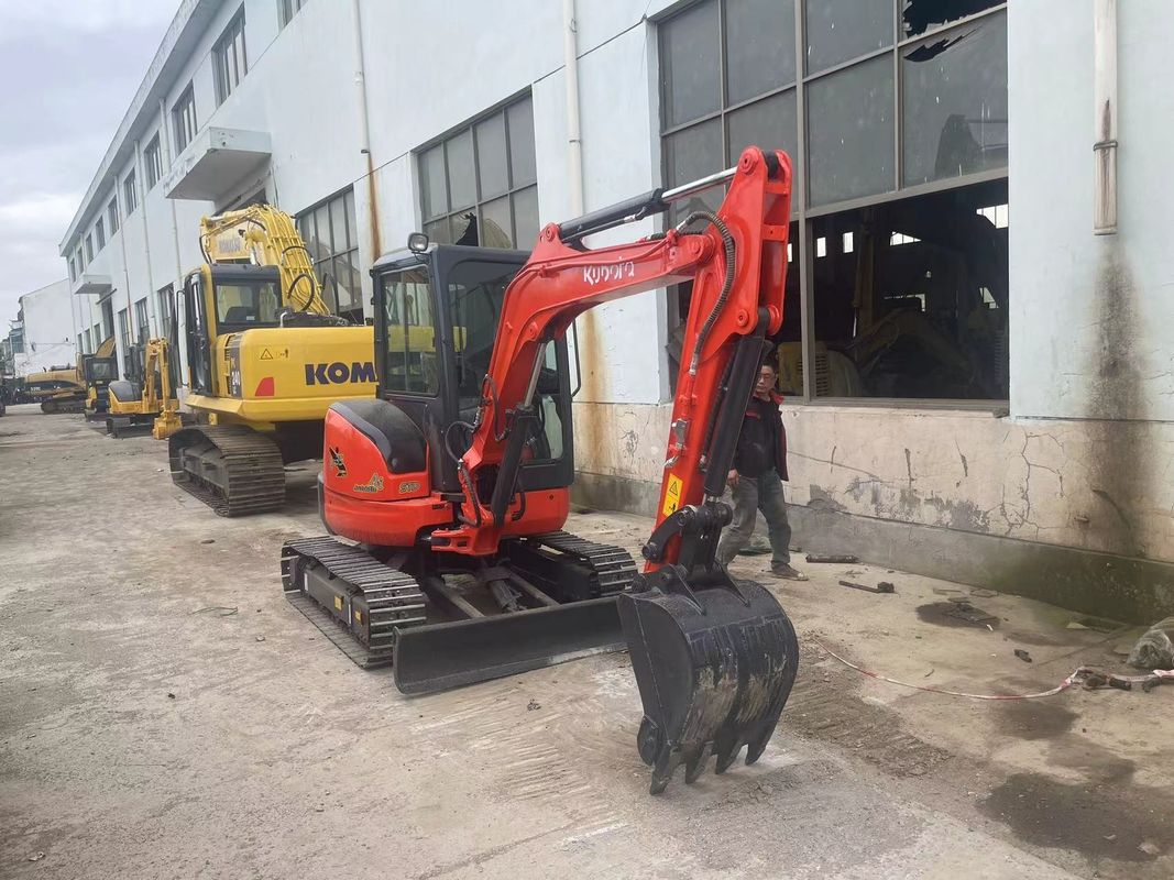 U35 Использованный мини экскаватор Kubota Оригинальный двигатель 3,5 тонны 0,15 м3 вместимость ведра