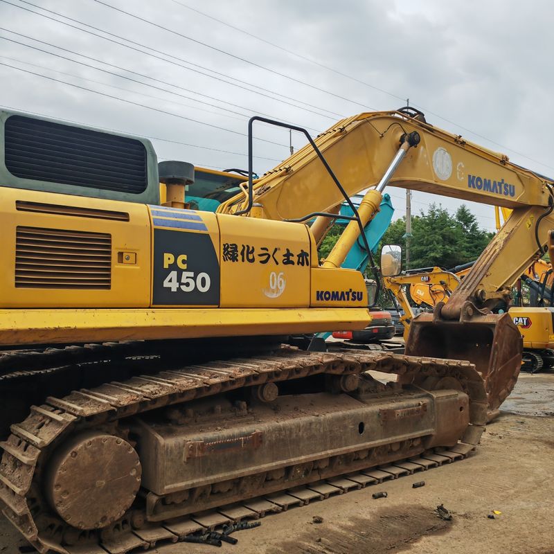 Использованный Crawler Backhoe Mining Excavator Komatsu pc450 оригинальная государственная техника Komatsu 45T использованный кавальщик на складе для продажи
