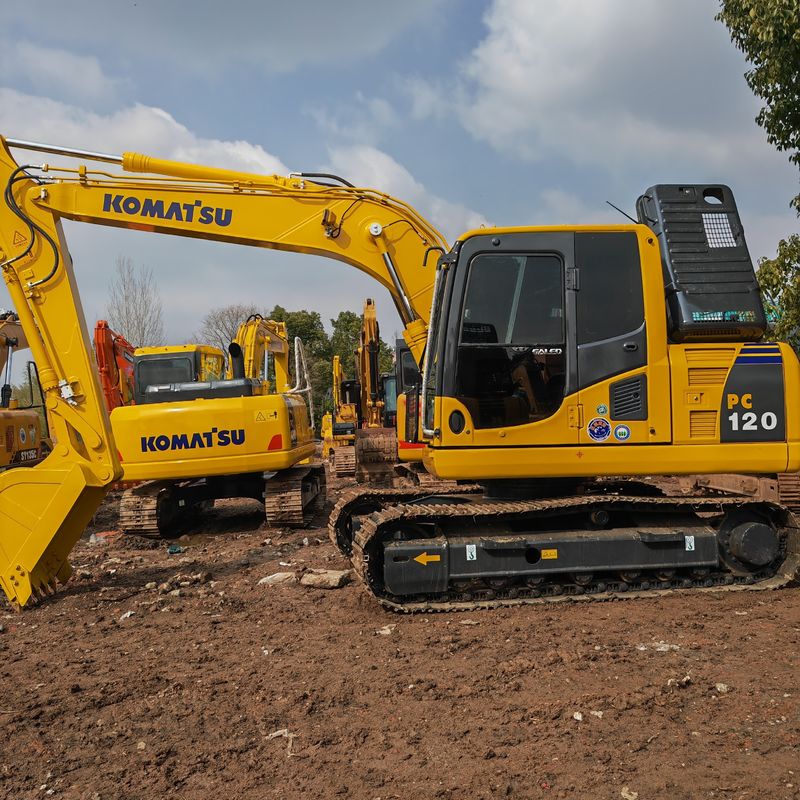 оригинальный цвет использованный экскаватор komatsu komatsu pc120/вторая рука низкая цена экскаватор komatsu pc120