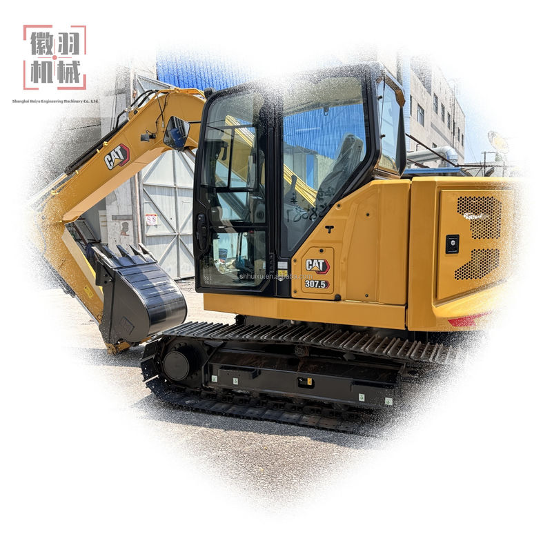 Использованная Caterpillar 307.5 была произведена в 2023 Mini Использованная экскаватор мини-грузчик строительная техника