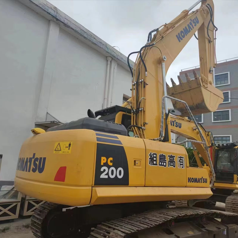 Использованный экскаватор ползучий использованный komatsu pc200/хорошее состояние с высокой мощностью подержанный экскаватор komatsu pc200 для продажи