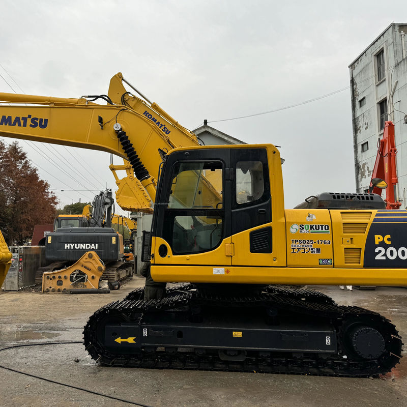 20 тонн Оригинальный цвет Использованный экскаватор Komatsu Pc200 Строительный экскаватор