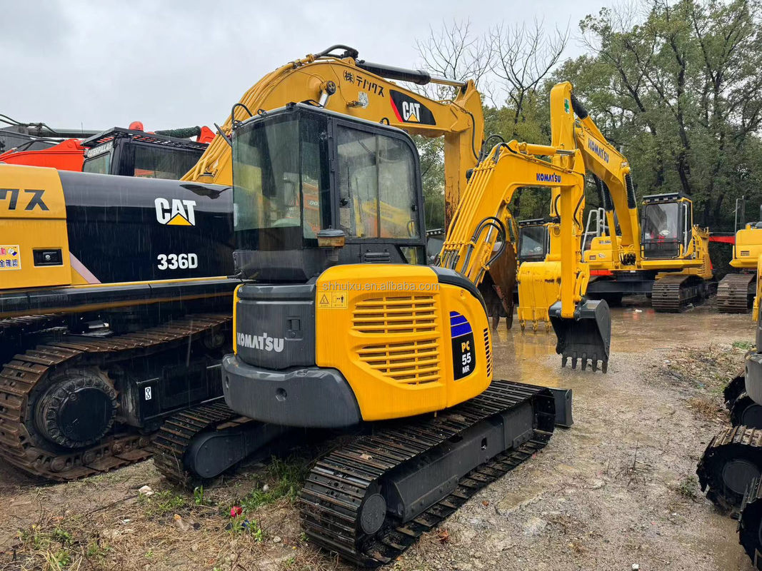 5.5тонный мини использованный экскаватор использованный komatsu pc55/дешевая цена высокое качество подержанный komatsu pc55 в продаже
