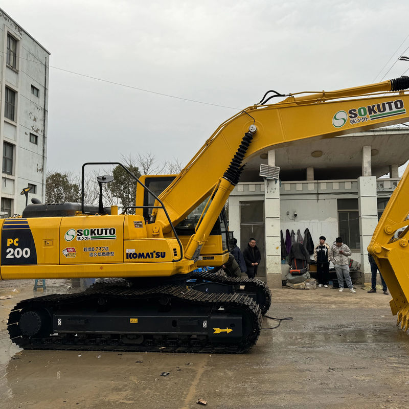 20 тонн Оригинальный цвет Использованный экскаватор Использованный Komatsu PC200 Строительный экскаватор