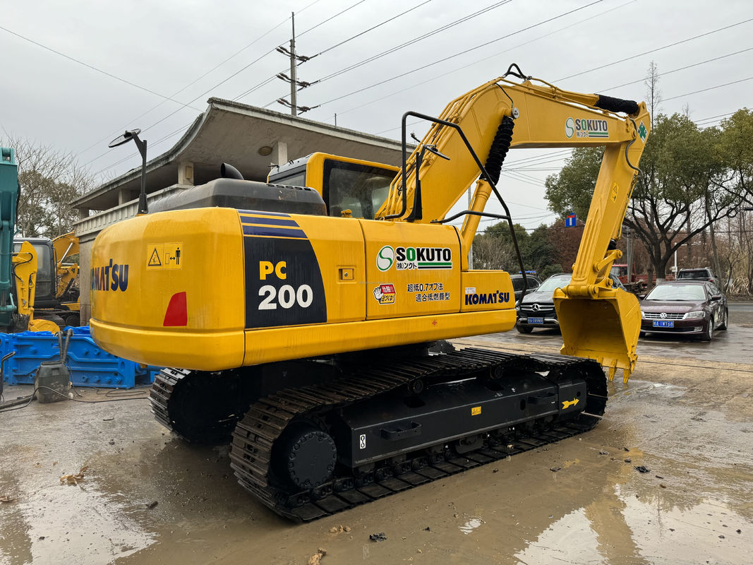 20 тонн Оригинальный цвет Использованный экскаватор Использованный Komatsu PC200 Строительный экскаватор