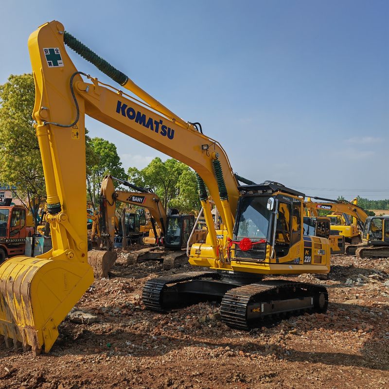 22 тонны Подержанный экскаватор Komatsu Pc220 8 Вторая рука Оригинальный цвет
