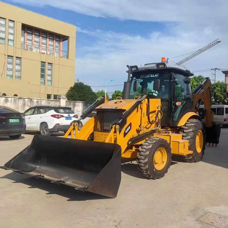 Использованный экскаватор Caterpillar CAT420F буксиры Загруженные на обоих концах / подержанный японский трактор двигатель в хорошем состоянии