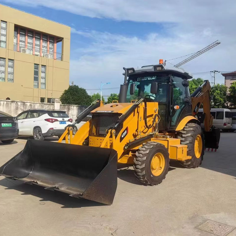 Использованный экскаватор Caterpillar CAT420F машина для покраски дорог/подержанный японский трактор дорожная техника двигатель в хорошем состоянии