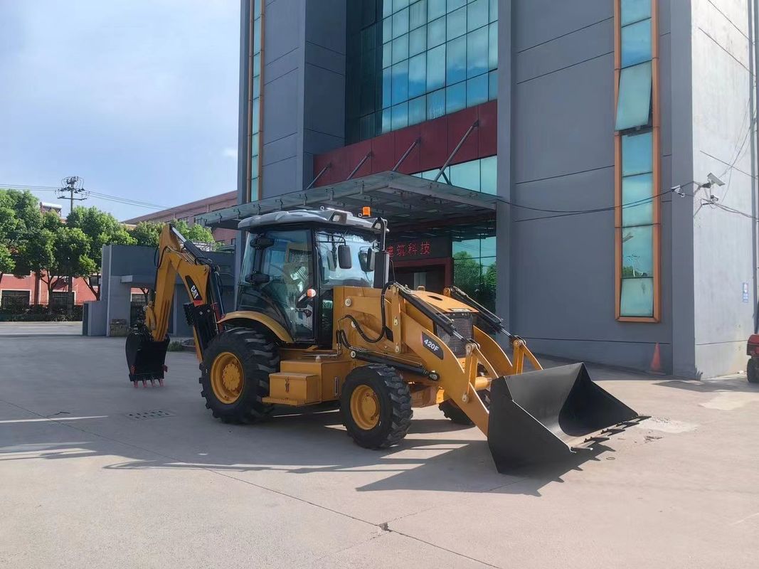 Использованный экскаватор Caterpillar CAT420F машина для покраски дорог/подержанный японский трактор дорожная техника двигатель в хорошем состоянии