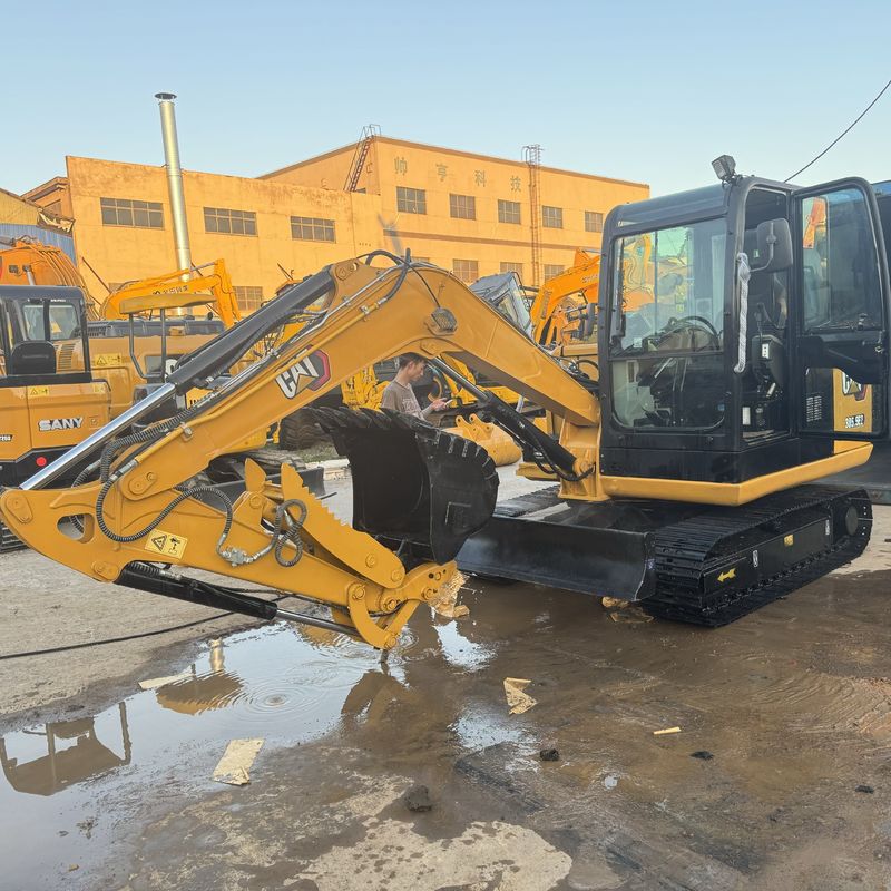 Низкая цена Подержанный 5,5-тонный мини CAT 305,5 экскаватор с гидравлическим пальцем Гусеница 305,5E2