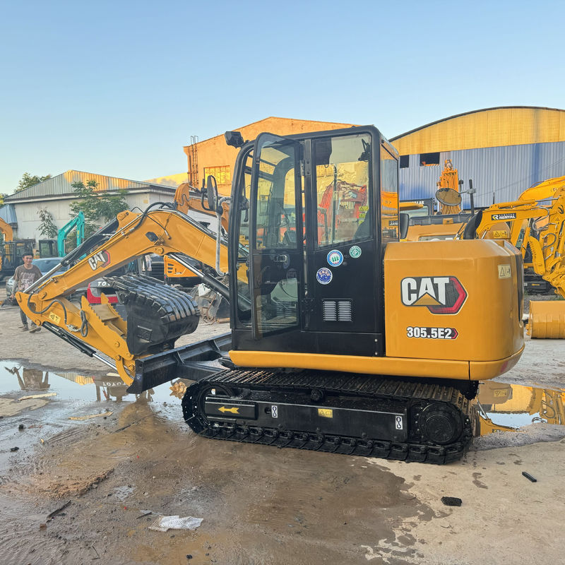 В хорошем состоянии CAT 305.5 экскаватор гусеница 305.5E2 306 307 экскаватор с дозером, мини подержанный экскаватор CAT горячая продажа на складе