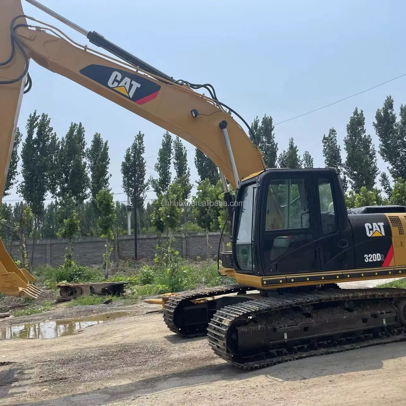 Оригинальная краска использованная экскаватор Cat 320d в Китае Шанхай подержанная Cat 320d для продажи