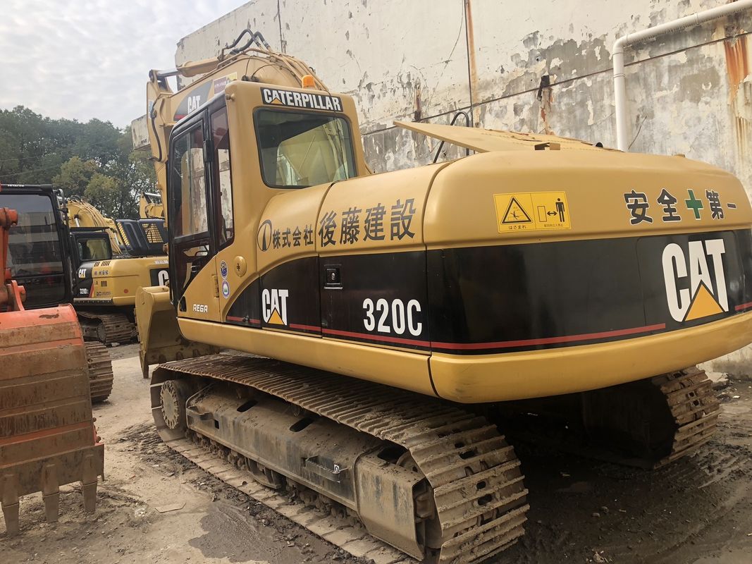 Оригинальная краска использованная экскаватор Cat 320d в Китае Шанхай подержанная Cat 320d для продажи