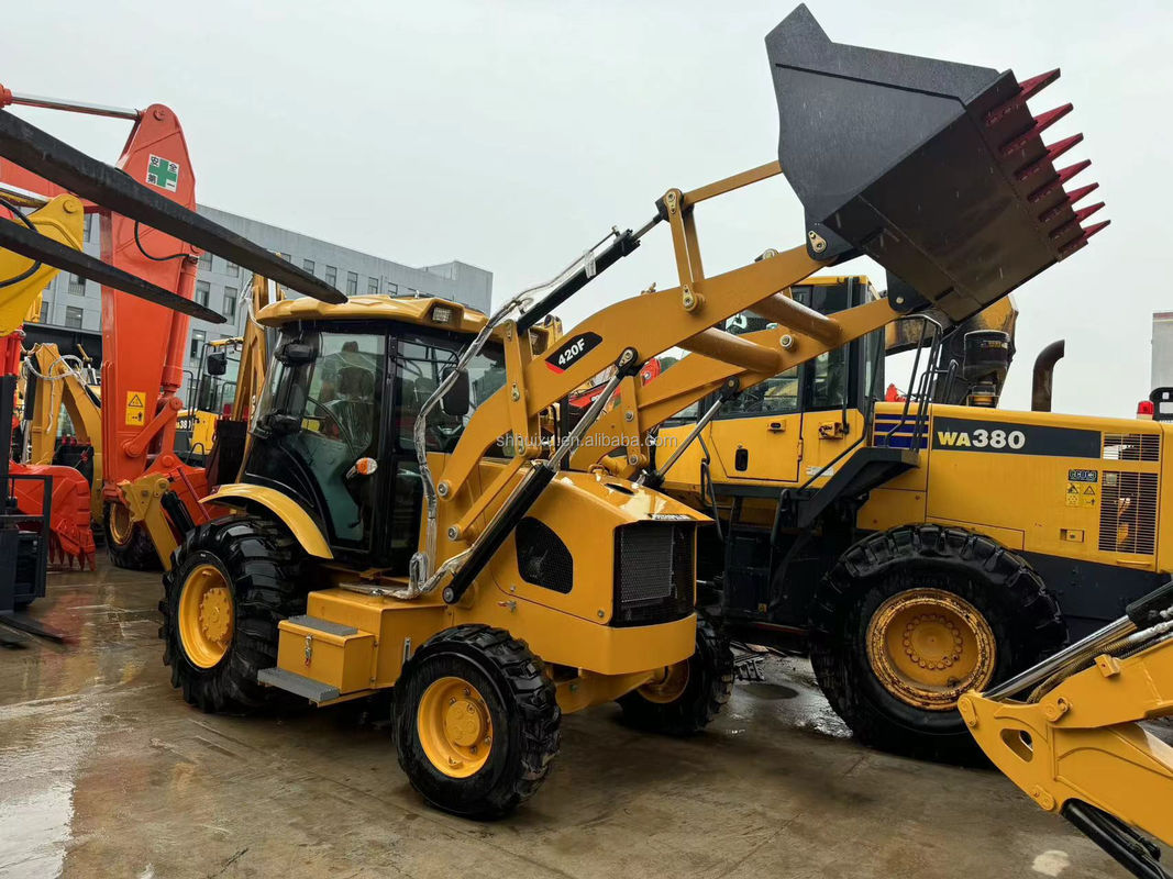 Подержанная строительная техника cat 420f/ оригинальная краска дешевая цена cat 420f для продажи