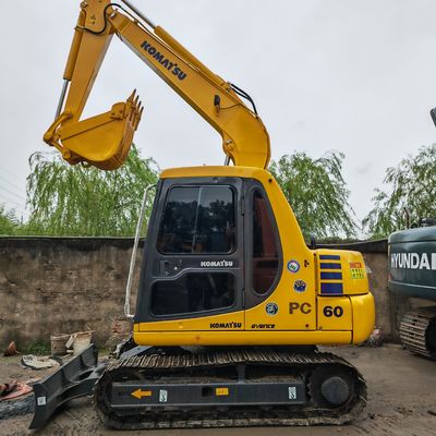 Использованный ползучий экскаватор Komatsu Komatsu pc60/низкий рабочий день высокая мощность копания использованный Komatsu pc60 в продаже