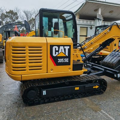 Подержанный мини экскаватор CAT 305.5E без хвоста Caterpillar 305.5 мини экскаватор низкая цена CAT302 CAT305.5 CAT306 CAT304 CAT305 в продаже
