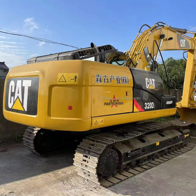 желтый цвет оригинальный экскаватор cat320d подержанный экскаватор cat320d в продаже по дешевой цене